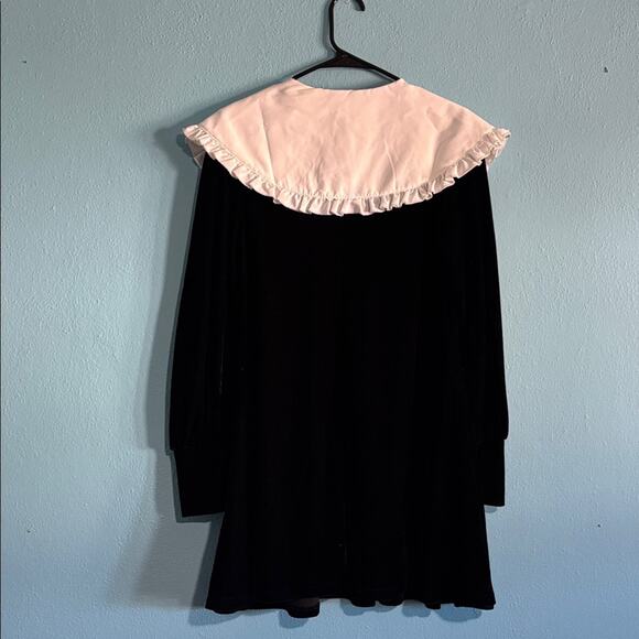 Killstar Courtney Dress Black Heart with White Trim Peter Pan Collar Size S - Picture 9 of 9